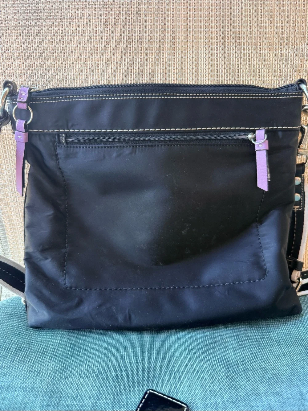 Coach Black Nylon Crossbody Bag Adjustable Strap (see all notes and pictures)